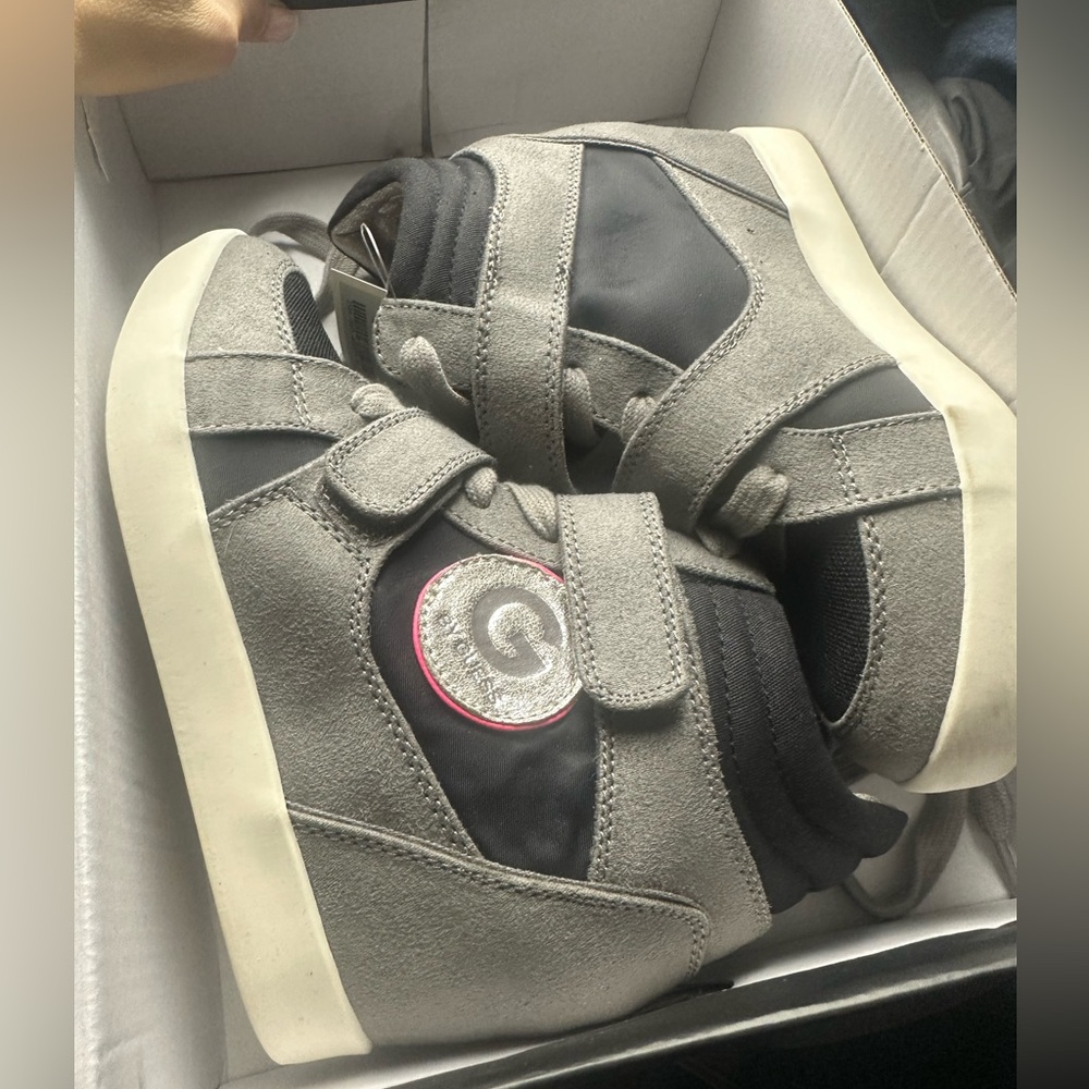 Wedge high top sneakers